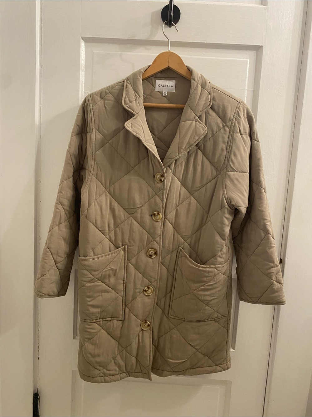 Quilted Tan Jacket Coat